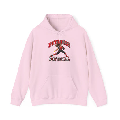 Pitcher Softball Hoodie – Graphic Softball Player Sweatshirt