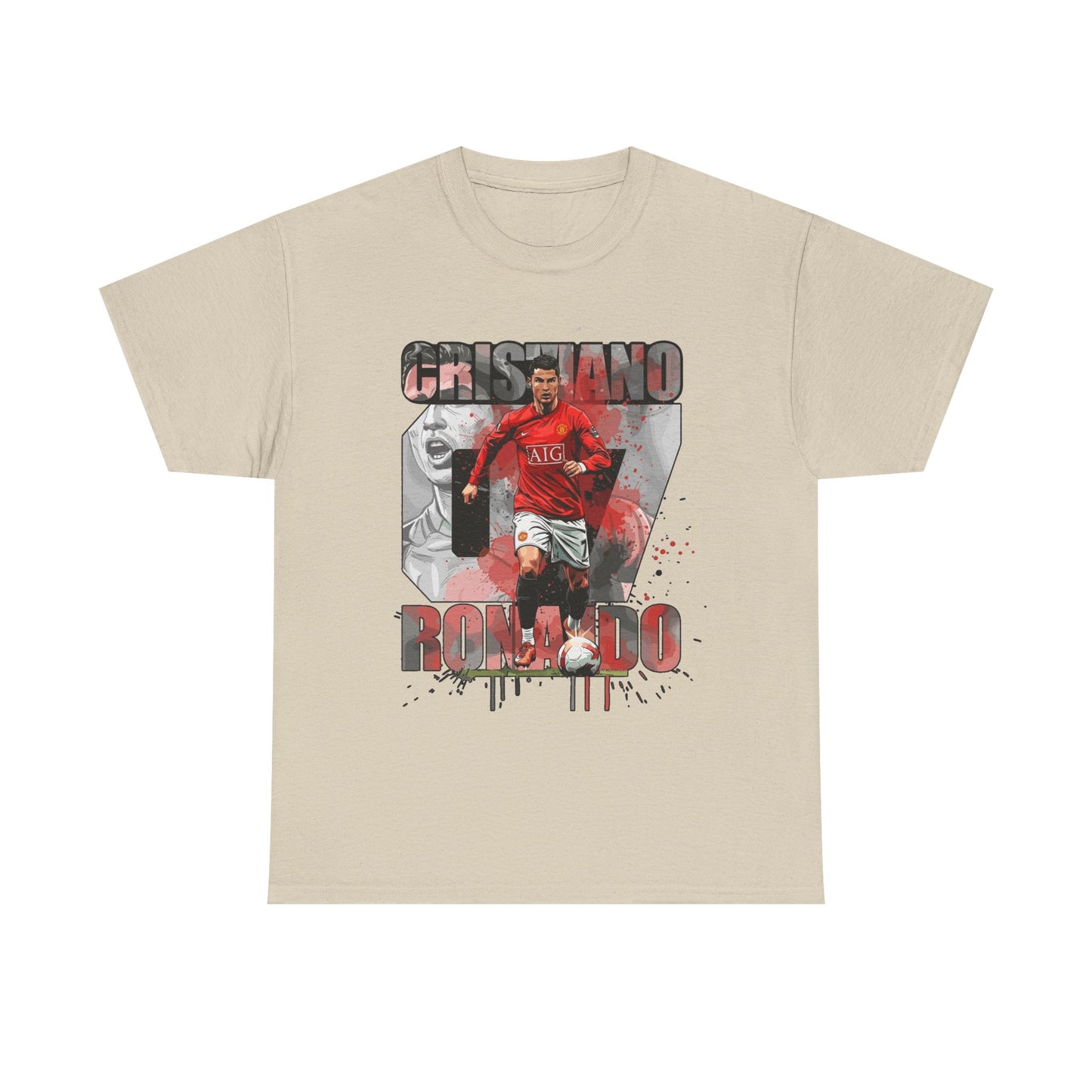 Cristiano Ronaldo 7 Graphic Tee — Retro Soccer Fan Shirt