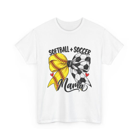 Softball + Soccer Mama Sports Mom T-Shirt