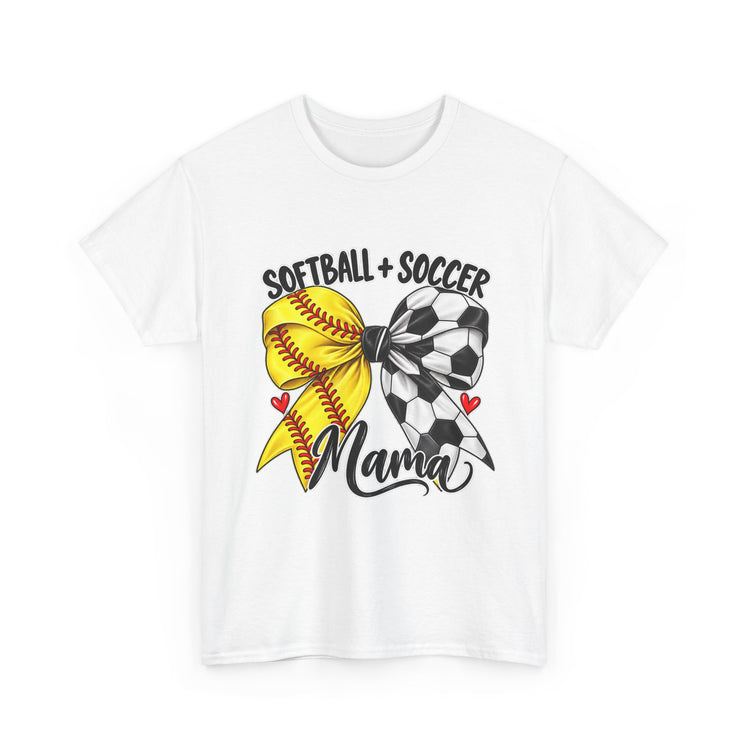 Softball + Soccer Mama Sports Mom T-Shirt
