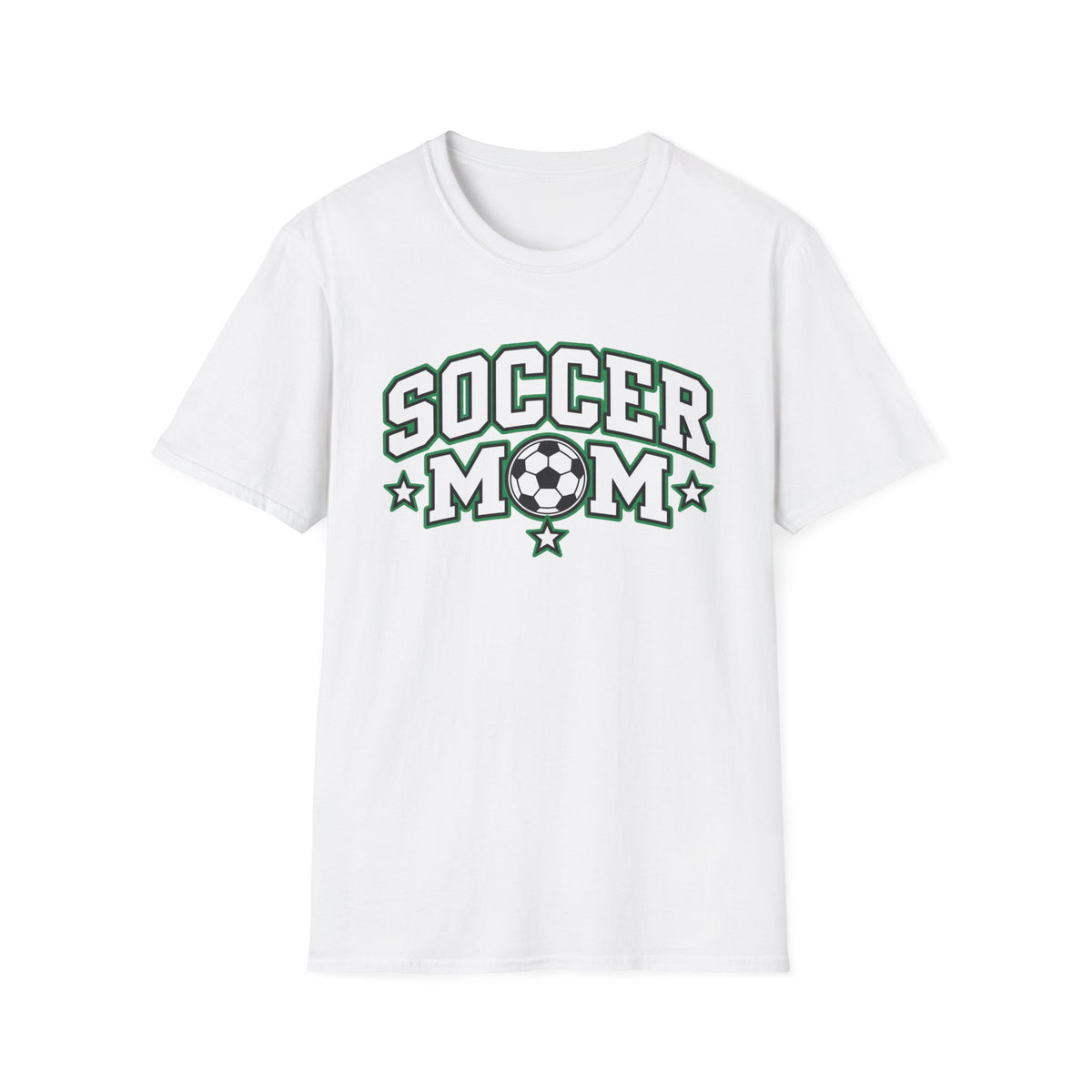 Soccer Mom T-Shirt — Retro Green Soccer Ball Pride Tee