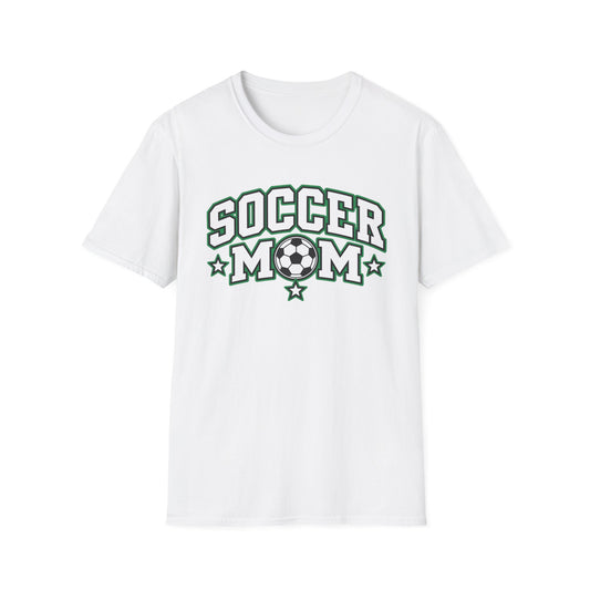 Soccer Mom T-Shirt — Retro Green Soccer Ball Pride Tee