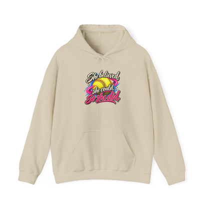 She Believed She Could So She Did Hoodie — Inspirational Rainbow Women's Hoodie