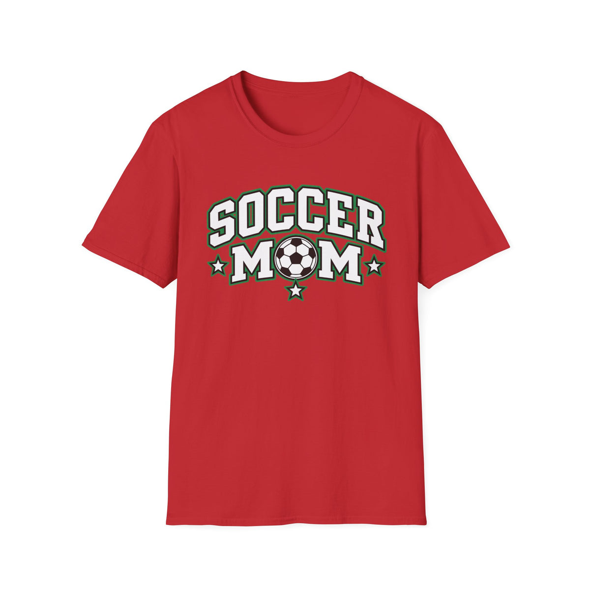 Soccer Mom T-Shirt — Retro Green Soccer Ball Pride Tee