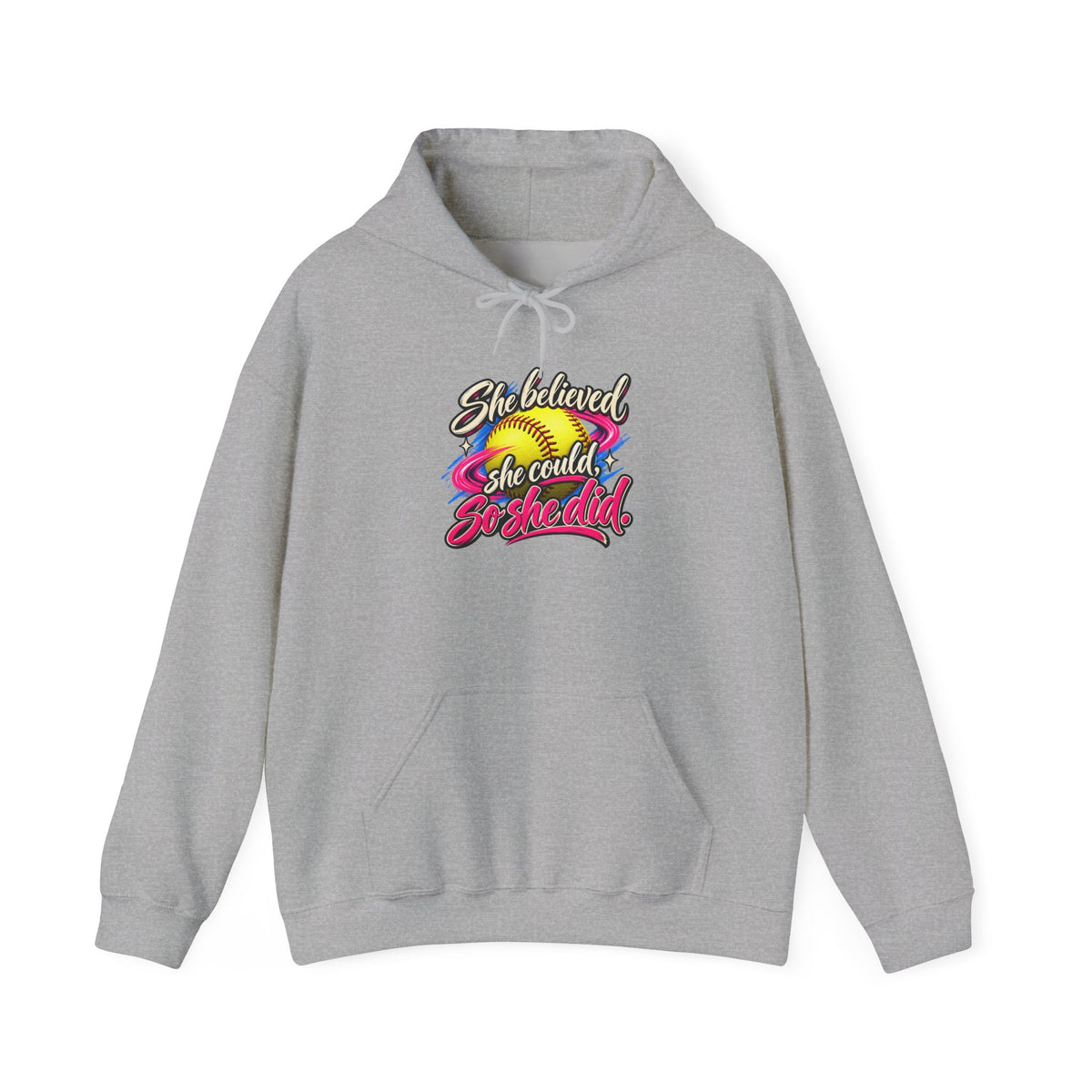 She Believed She Could So She Did Hoodie — Inspirational Rainbow Women's Hoodie