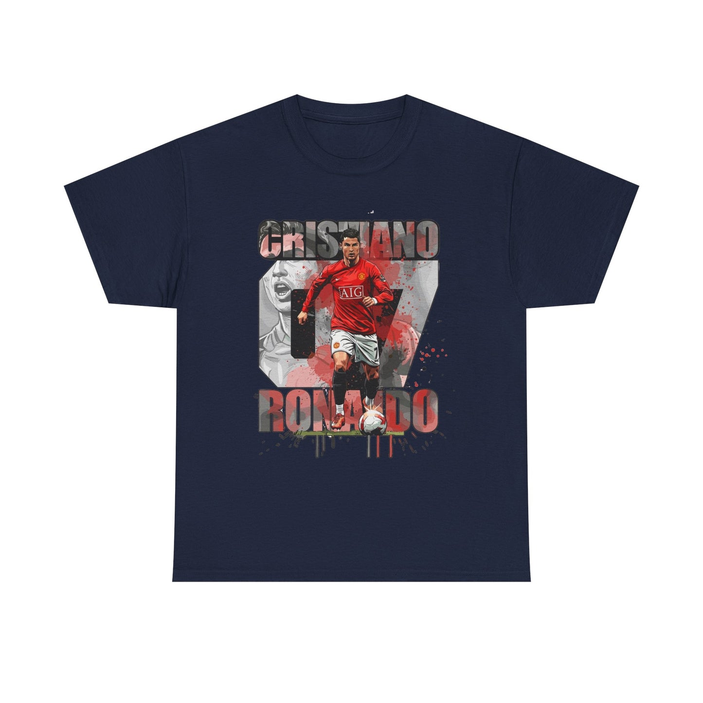 Cristiano Ronaldo 7 Graphic Tee — Retro Soccer Fan Shirt