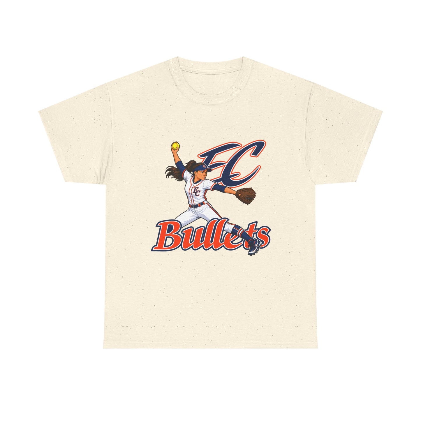 Softball Team Tee — 'EC Bullets' Pitcher Graphic Shirt