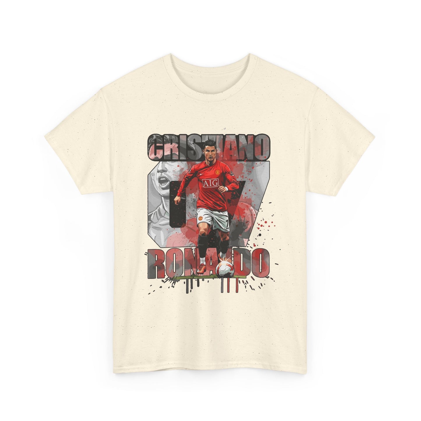 Cristiano Ronaldo 7 Graphic Tee — Retro Soccer Fan Shirt