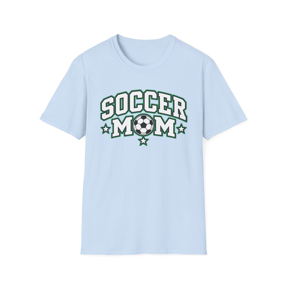 Soccer Mom T-Shirt — Retro Green Soccer Ball Pride Tee