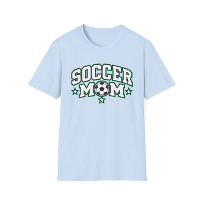Soccer Mom T-Shirt — Retro Green Soccer Ball Pride Tee