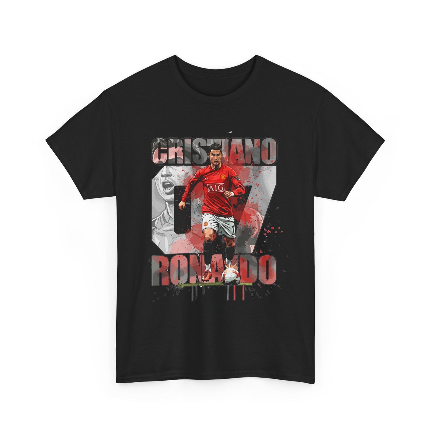 Cristiano Ronaldo 7 Graphic Tee — Retro Soccer Fan Shirt