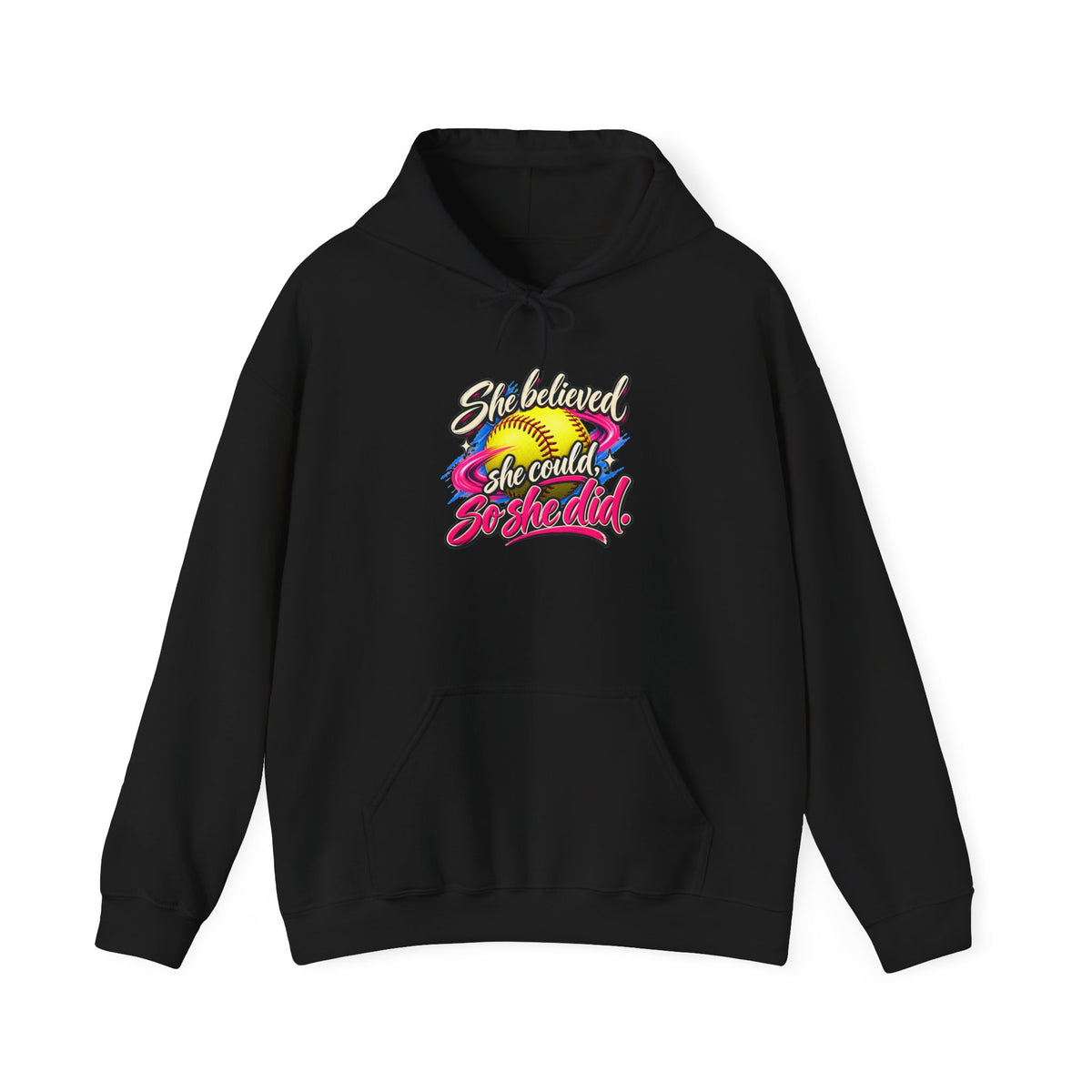 She Believed She Could So She Did Hoodie — Inspirational Rainbow Women's Hoodie