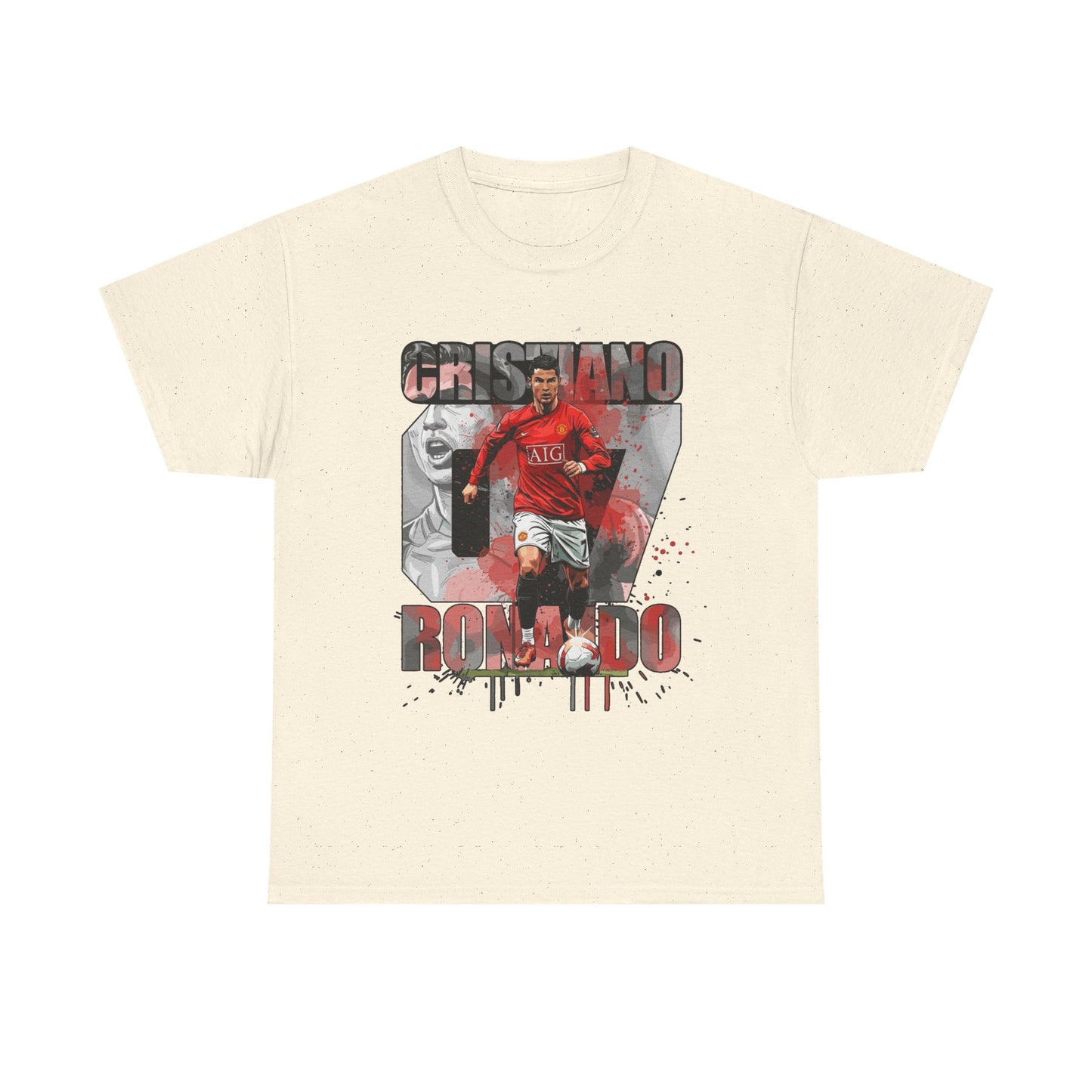 Cristiano Ronaldo 7 Graphic Tee — Retro Soccer Fan Shirt