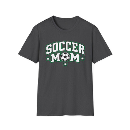 Soccer Mom T-Shirt — Retro Green Soccer Ball Pride Tee