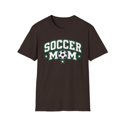 Soccer Mom T-Shirt — Retro Green Soccer Ball Pride Tee