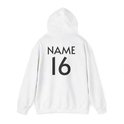 Catcher's Parents Hoodie — Personalized Back Name & Number Baseball Supporter Sweatshirt