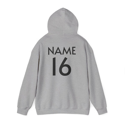 Catcher's Parents Hoodie — Personalized Back Name & Number Baseball Supporter Sweatshirt