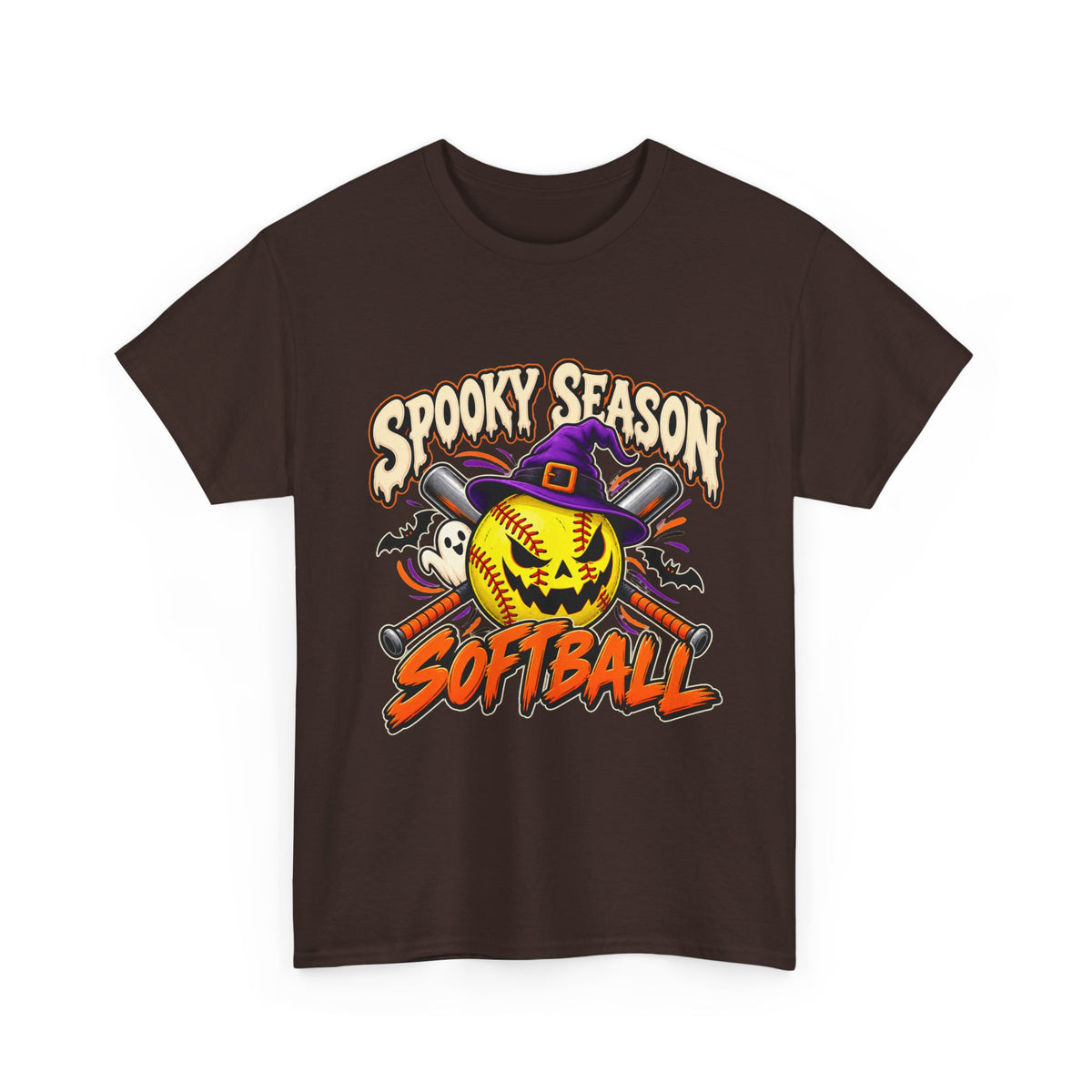 Spooky Season Softball Halloween T-Shirt