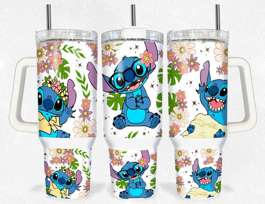 Stitch 40oz tumbler - K&W CUSTOM CREATIONS