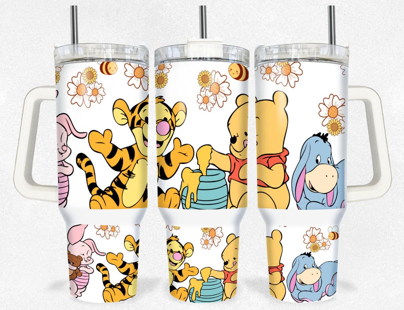 Winnie the Pooh 40oz tumbler - K&W CUSTOM CREATIONS