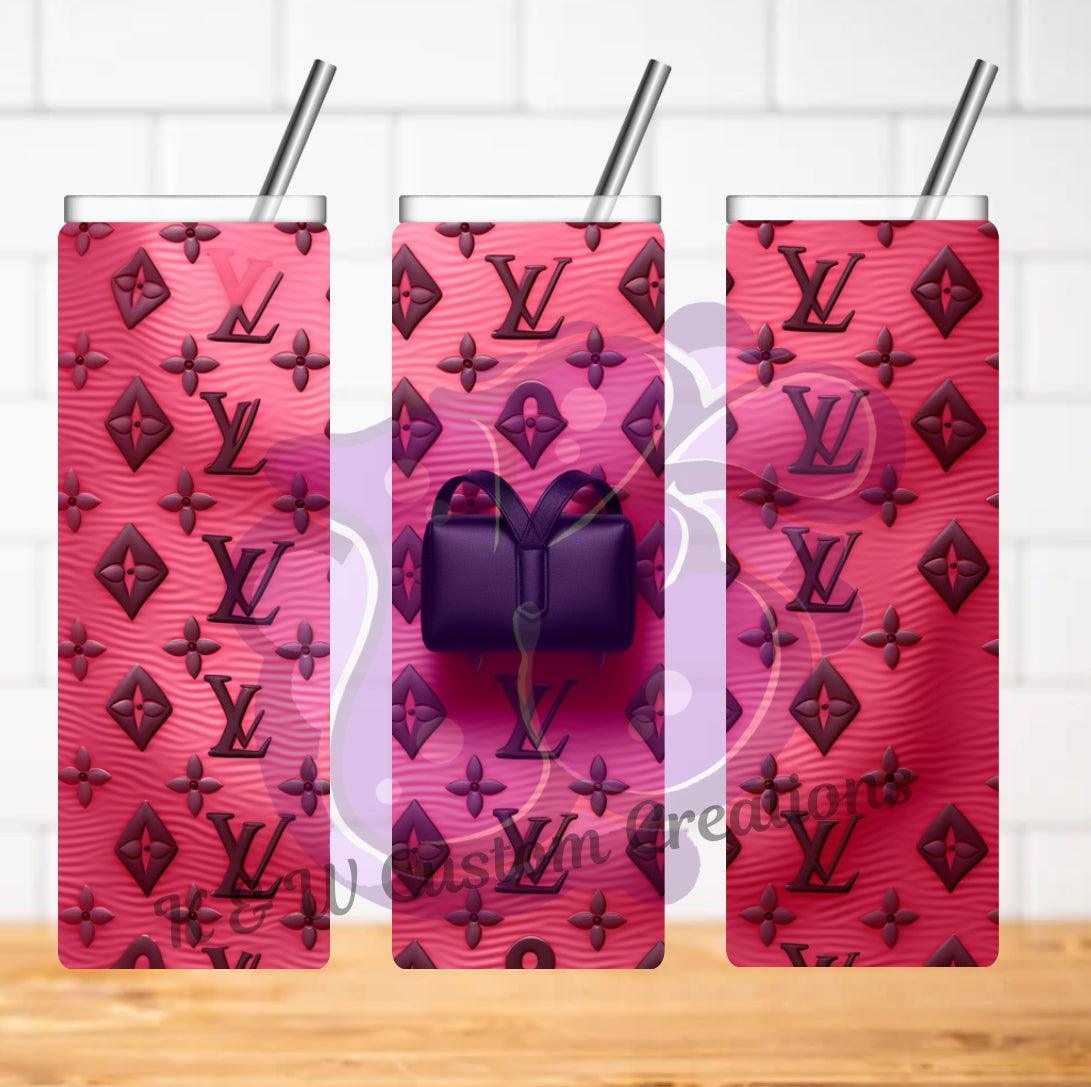 Pink Lv purse - K&W CUSTOM CREATIONS