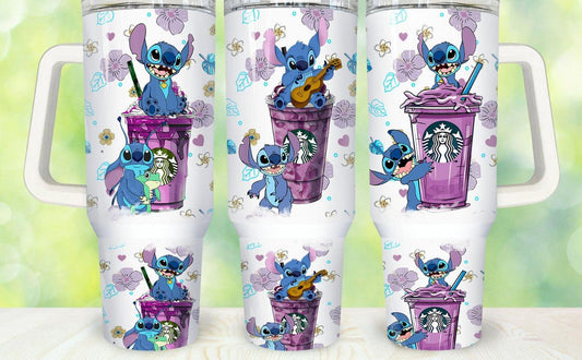 Stitch 40oz tumbler - K&W CUSTOM CREATIONS