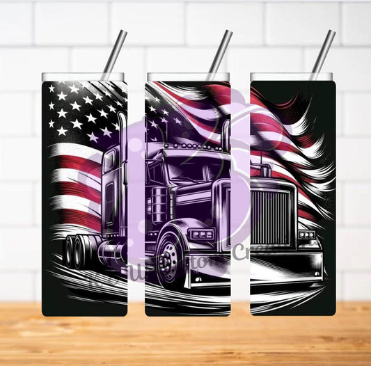 American Truck Sublimation Print - K&W CUSTOM CREATIONS