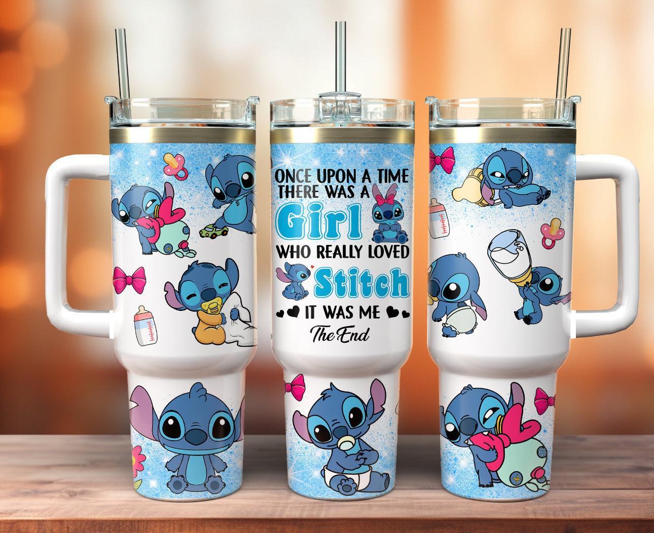 Baby Alien 40oz Insulated Stainless Steel Tumbler Hydration Bottle For Stitch Fans Keeps Drinks Cold Or Hot All Day - KW CUSTOM CREATIONS