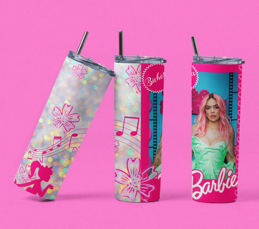 Barbie Karol G 20oz Insulated Stainless Steel Tumbler Durable Double Wall Design - KW CUSTOM CREATIONS