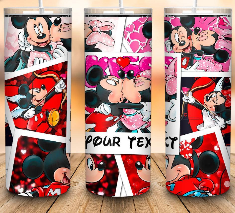 Boy & Girl Mouse love Sublimation Print - K&W CUSTOM CREATIONS