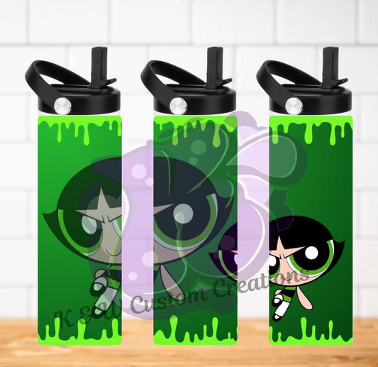 Buttercup 20oz Tumbler For Powerpuff Girls Fans Durable Insulated Stainless Steel Water Bottle Stay Hydrated In Style - KW CUSTOM CREATIONS