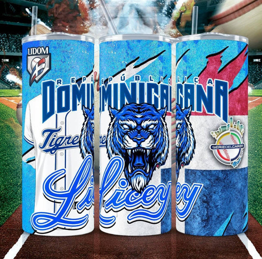 Dominican Republic Licey 20oz Tumbler Insulated Keeps Drinks Cold 24 Hours Hot 6 Hours - KW CUSTOM CREATIONS