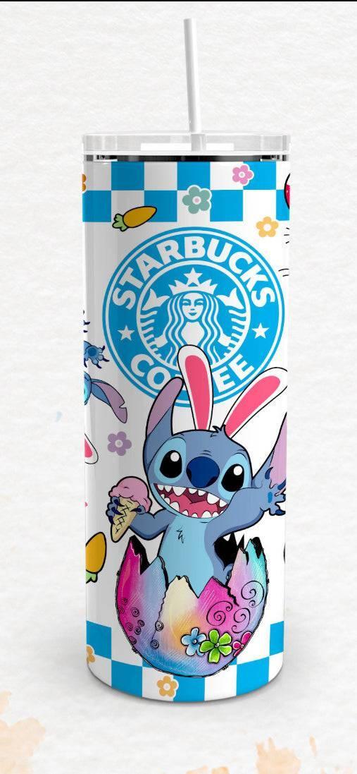 Easter Stitch 20oz Tumbler Keeps Drinks Hot Or Cold On The Go For Easter Egg Hunts And Outdoor Celebrations - KW CUSTOM CREATIONS