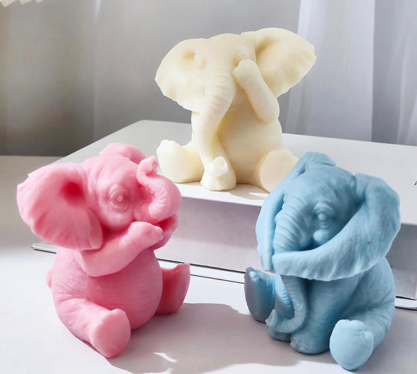 Elephant Bliss Candle – Handmade Scented Decor - KW CUSTOM CREATIONS