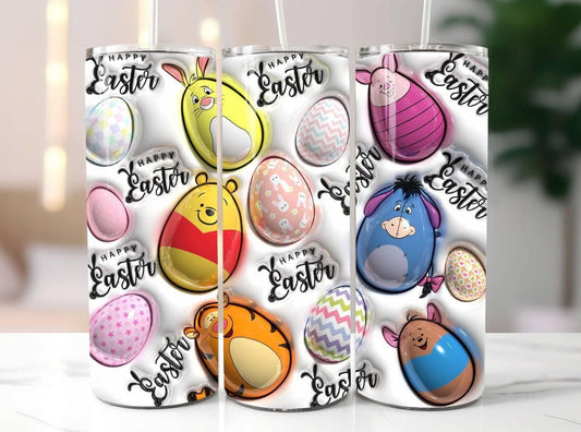 Inflated Cartoon Egg 20oz Tumbler Insulated On The Go Drinkware Keeps Drinks Hot Or Cold - KW CUSTOM CREATIONS