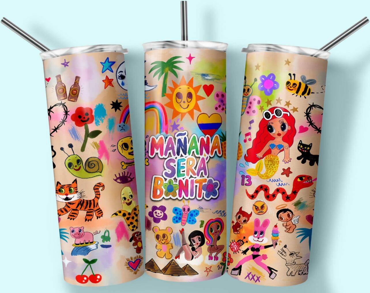 Karol g Mañana Será Bonito -20oz Tumbler - K&W CUSTOM CREATIONS