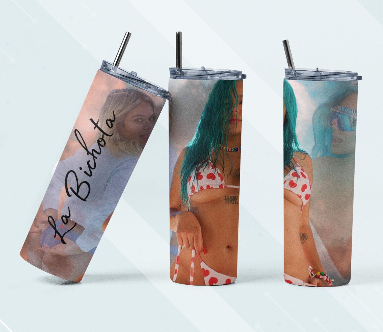 La Bichota 20oz Tumbler With Karol G Design Keeps Beverages Hot Or Cold For Hours - KW CUSTOM CREATIONS