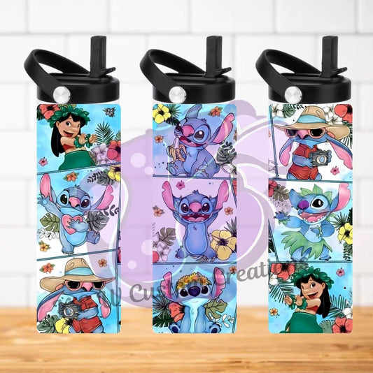 Lilo And Blue Alien 20oz Tumbler Keeps Drinks Cold Or Hot For Intergalactic Adventures - KW CUSTOM CREATIONS
