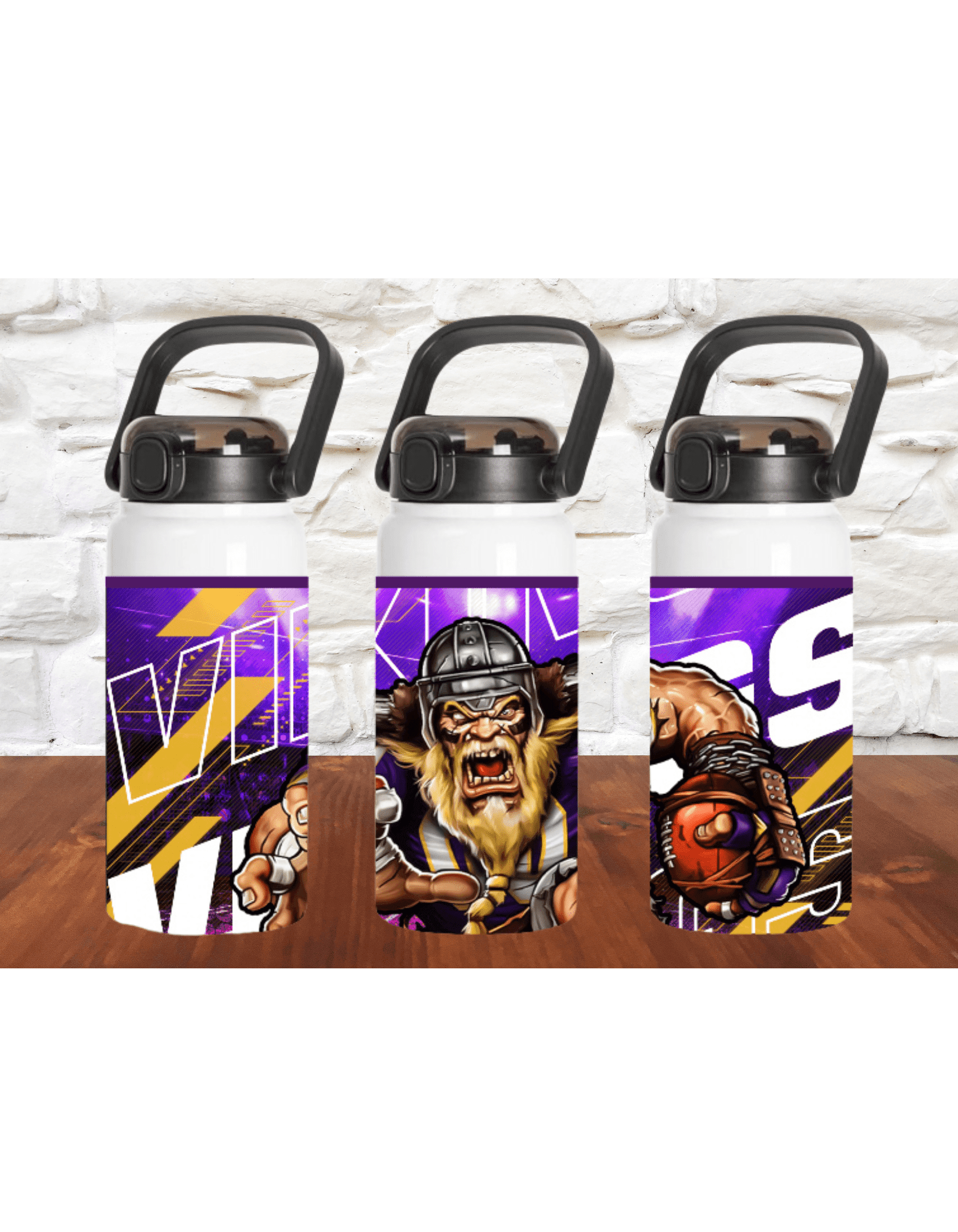 Minnesota Vikings 42oz Water Bottle - K&W CUSTOM CREATIONS
