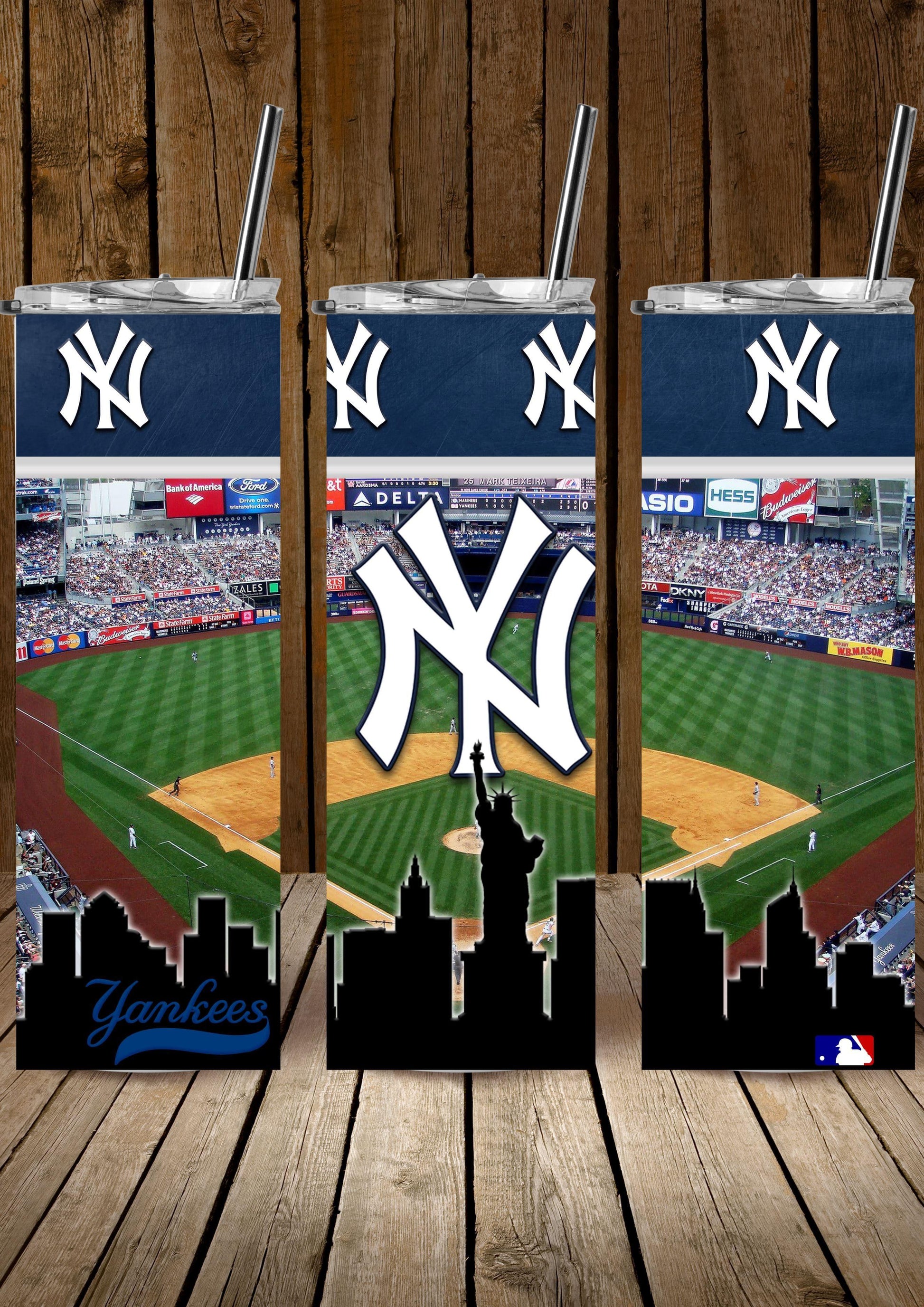 NEW YORK YANKEES-20oz Tumbler - K&W CUSTOM CREATIONS