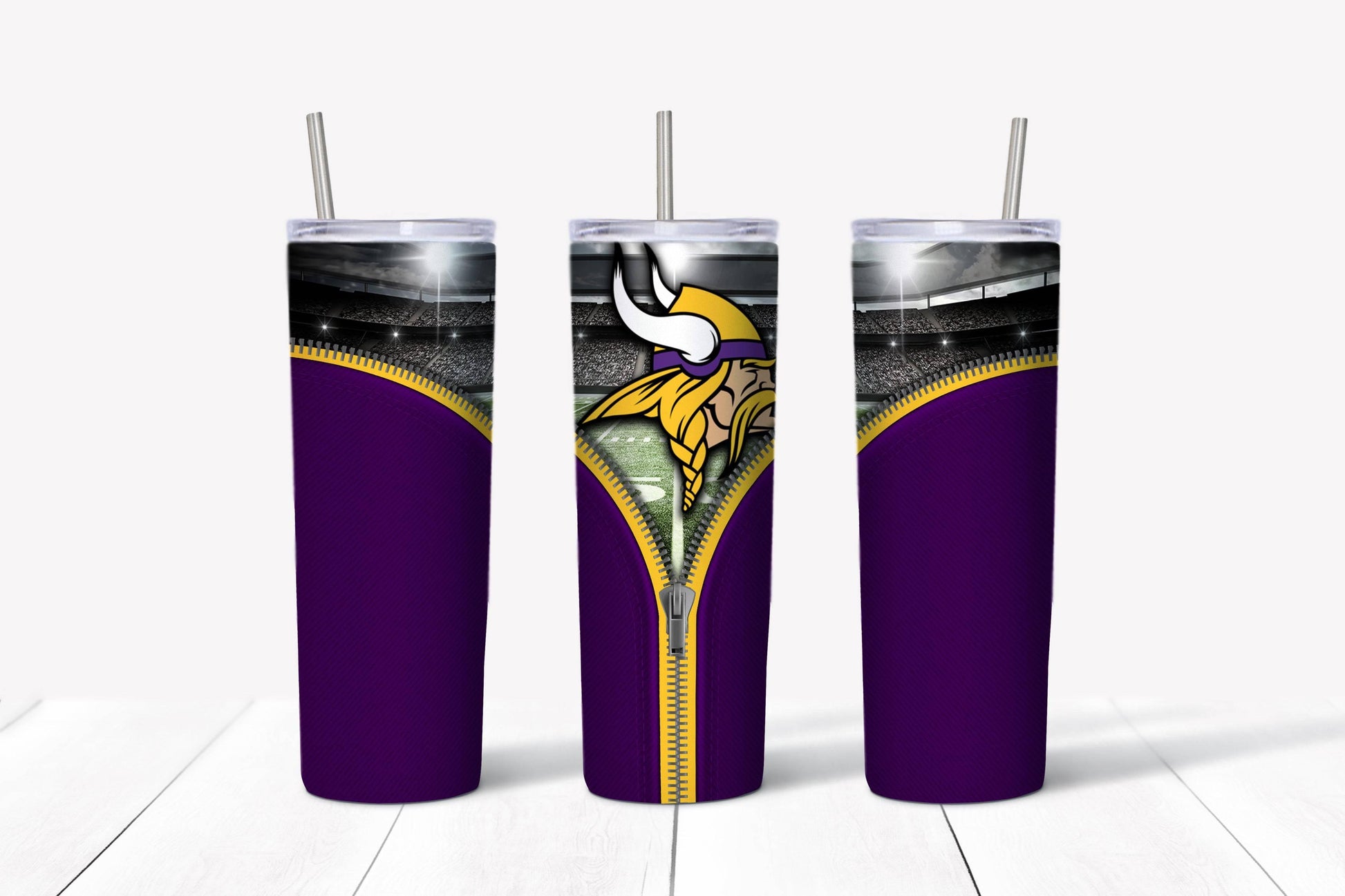 NFL Vikings Zipper - K&W CUSTOM CREATIONS