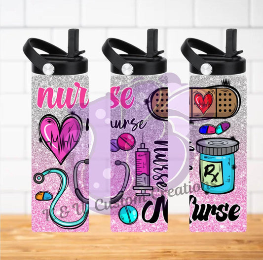 Nurse Life 20Oz Insulated Tumbler For Nurses On The Go Keeps Drinks At The Perfect Temperature All Day - KW CUSTOM CREATIONS