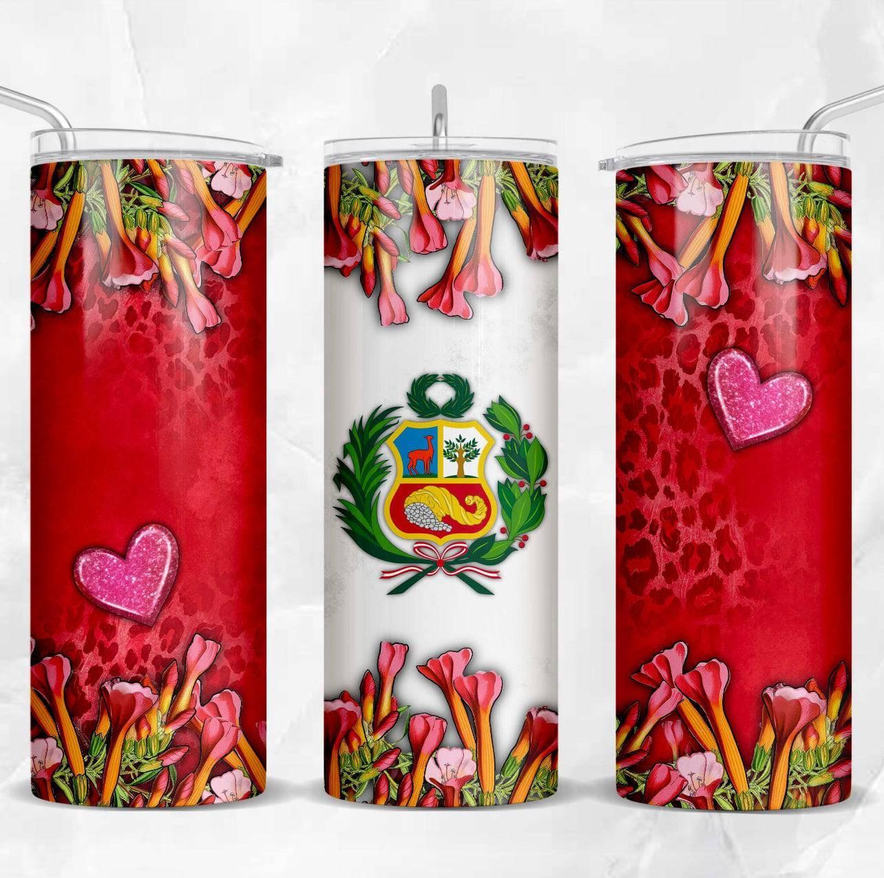 Perú 20oz Insulated Tumbler For On The Go Keeps Drinks At The Perfect Temperature All Day - KW CUSTOM CREATIONS