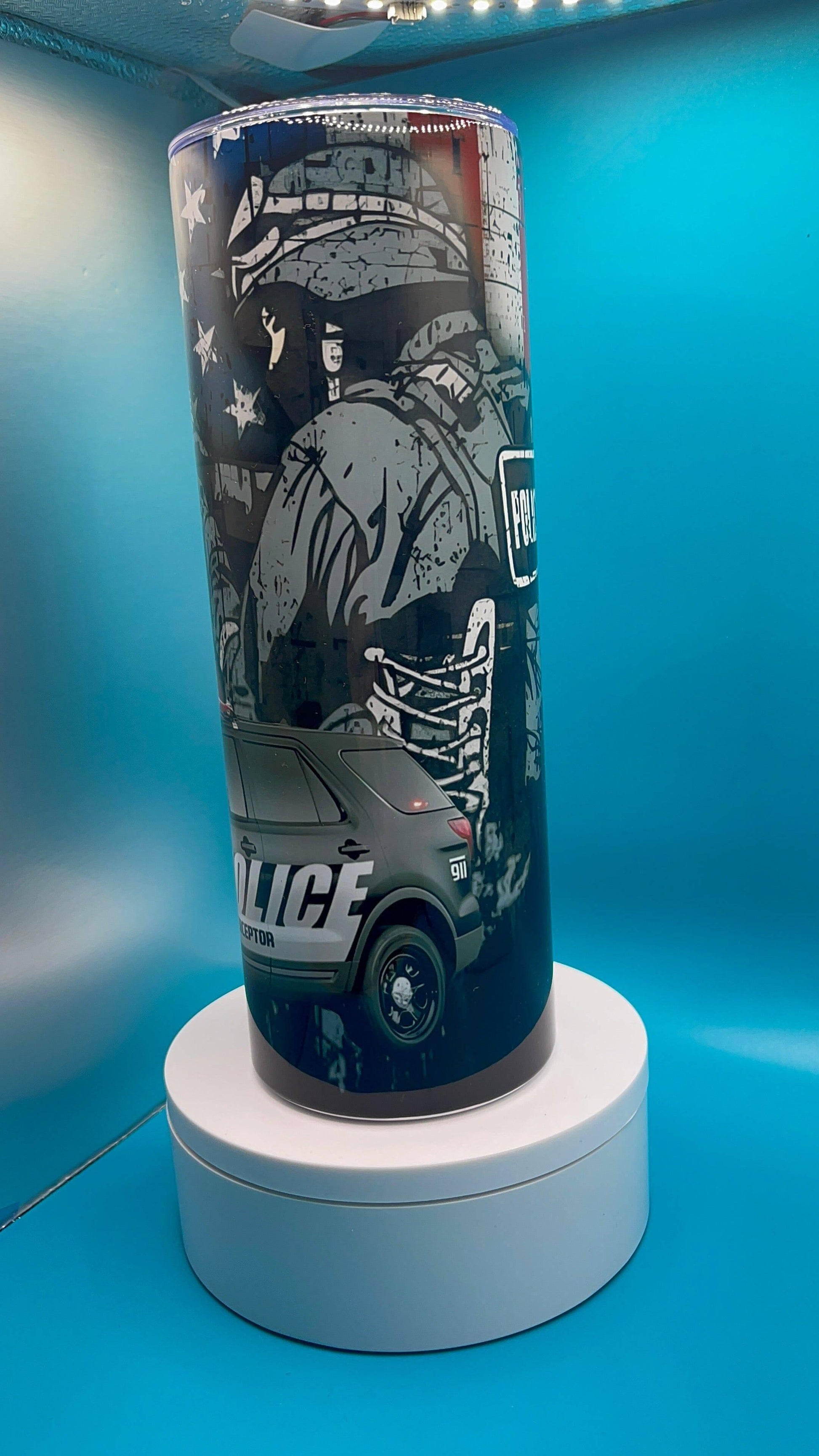 Police- 20oz Tumbler - K&W CUSTOM CREATIONS