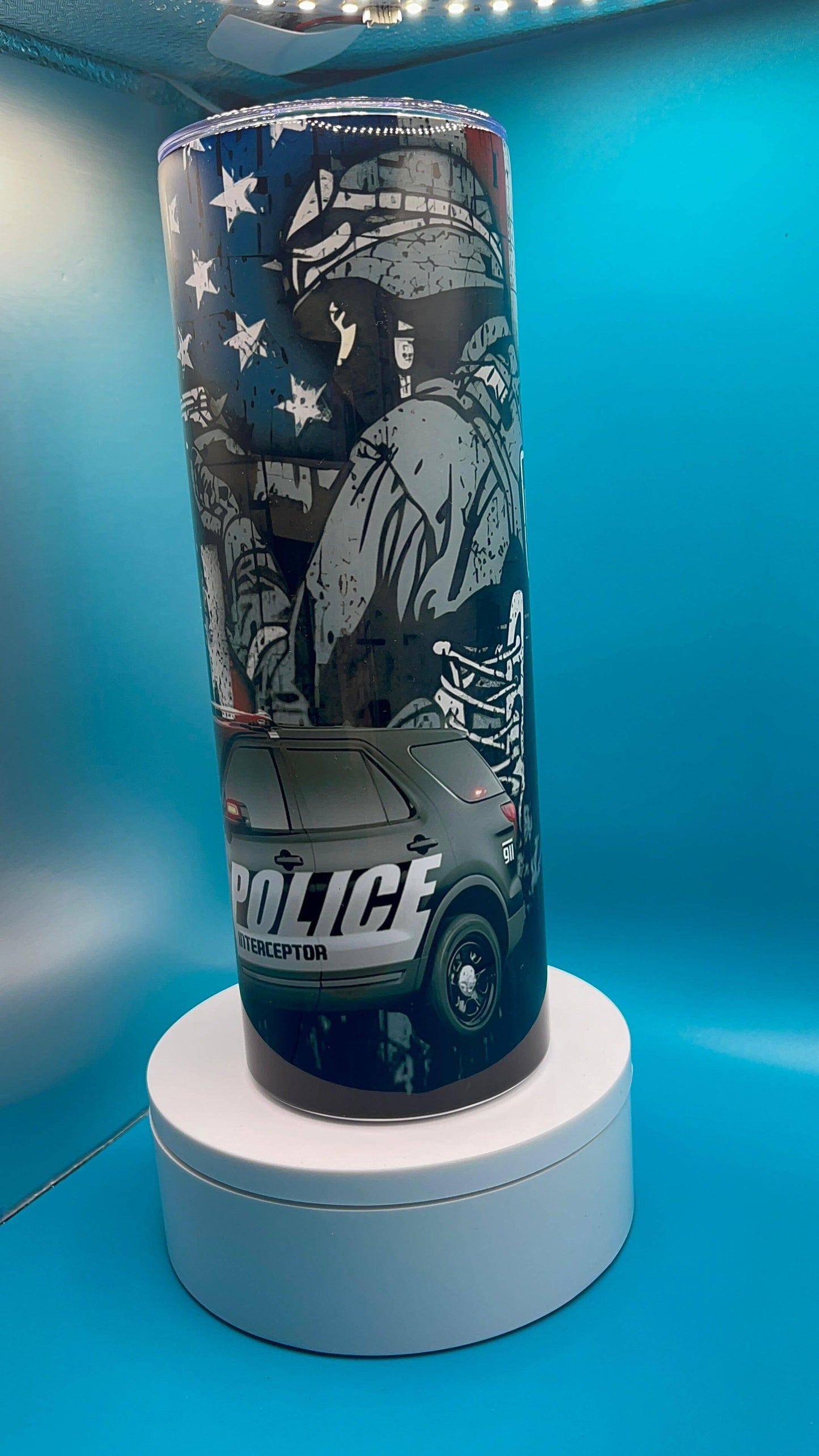 Police- 20oz Tumbler - K&W CUSTOM CREATIONS