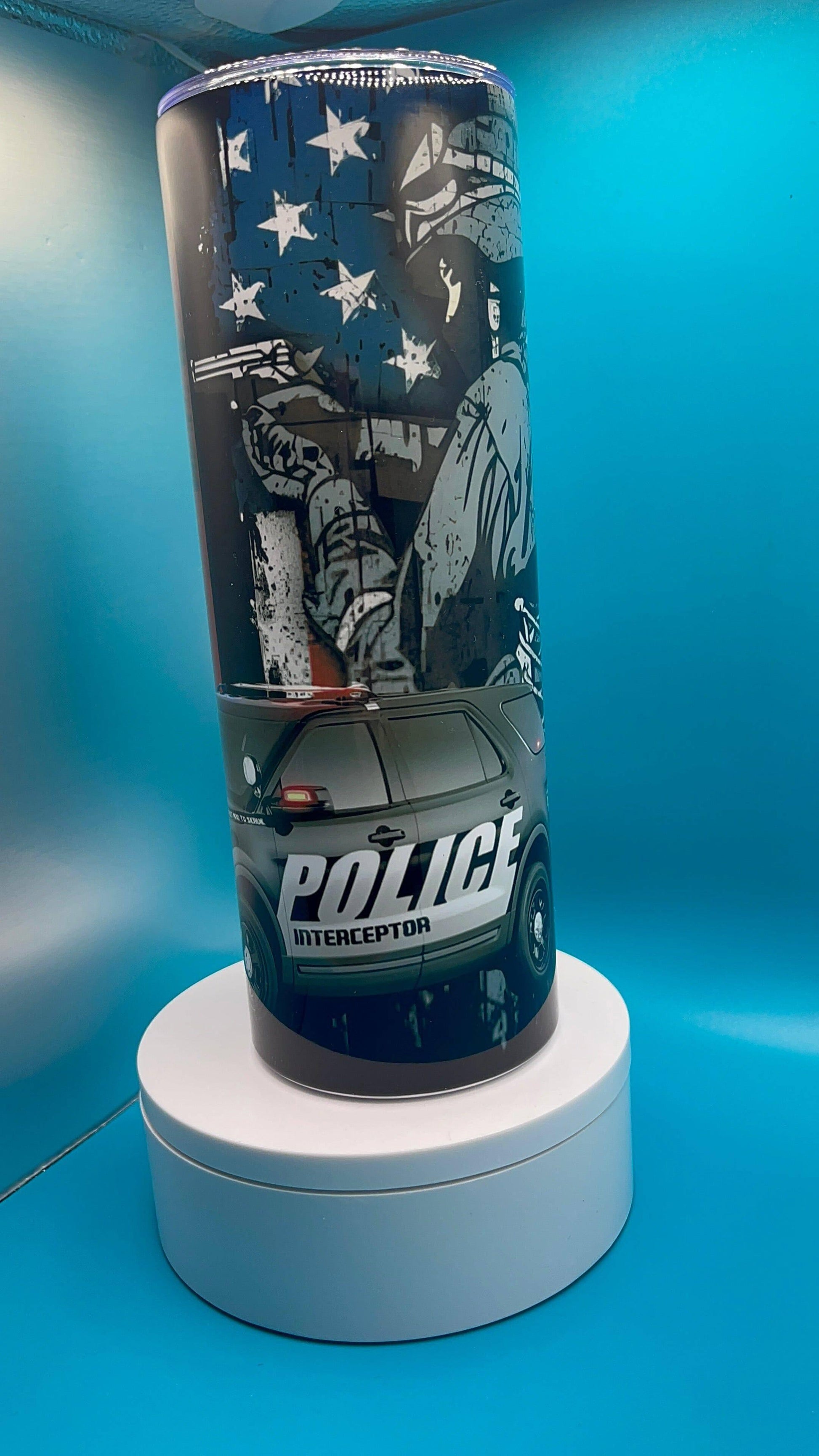 Police- 20oz Tumbler - K&W CUSTOM CREATIONS