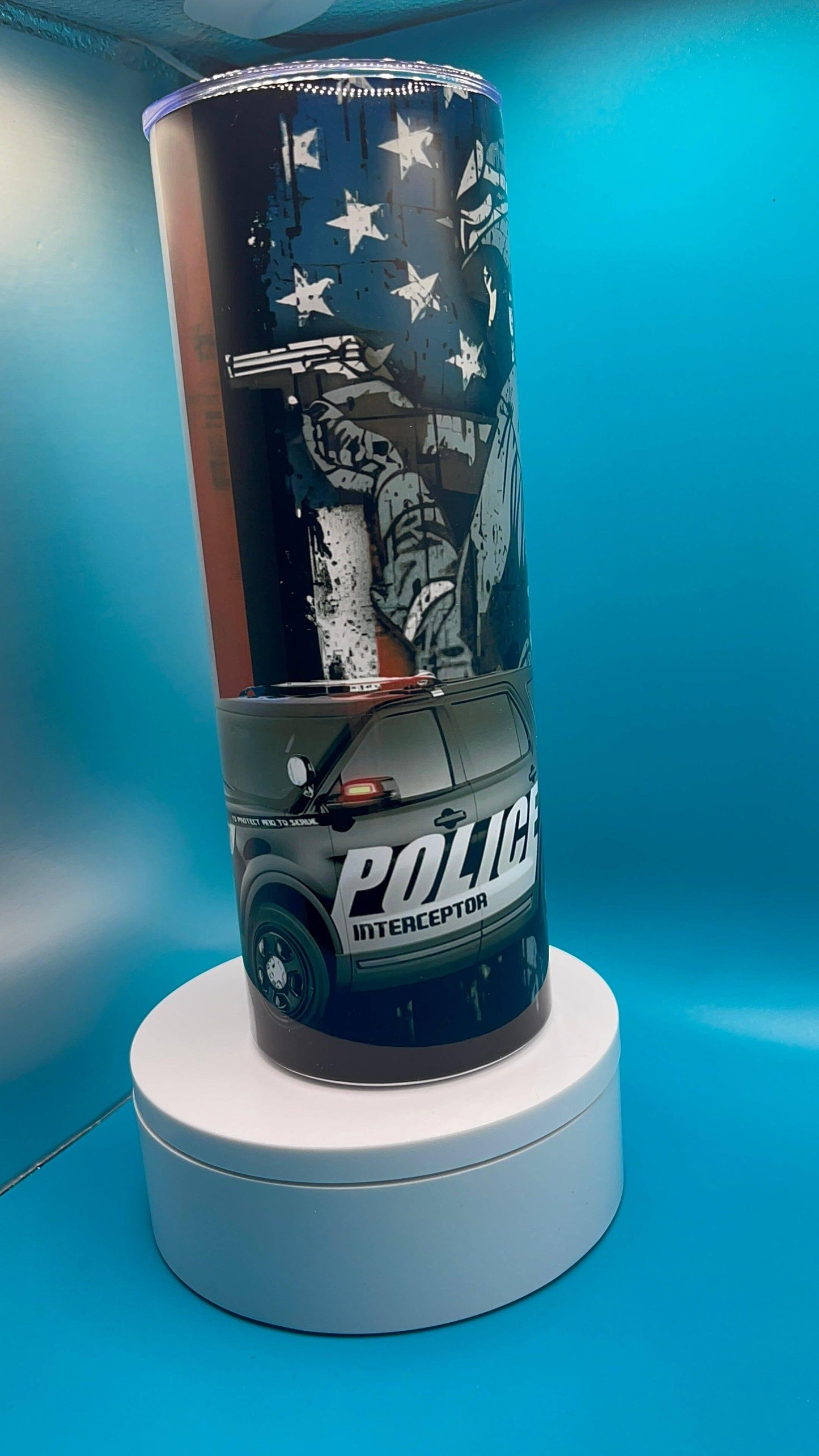 Police- 20oz Tumbler - K&W CUSTOM CREATIONS