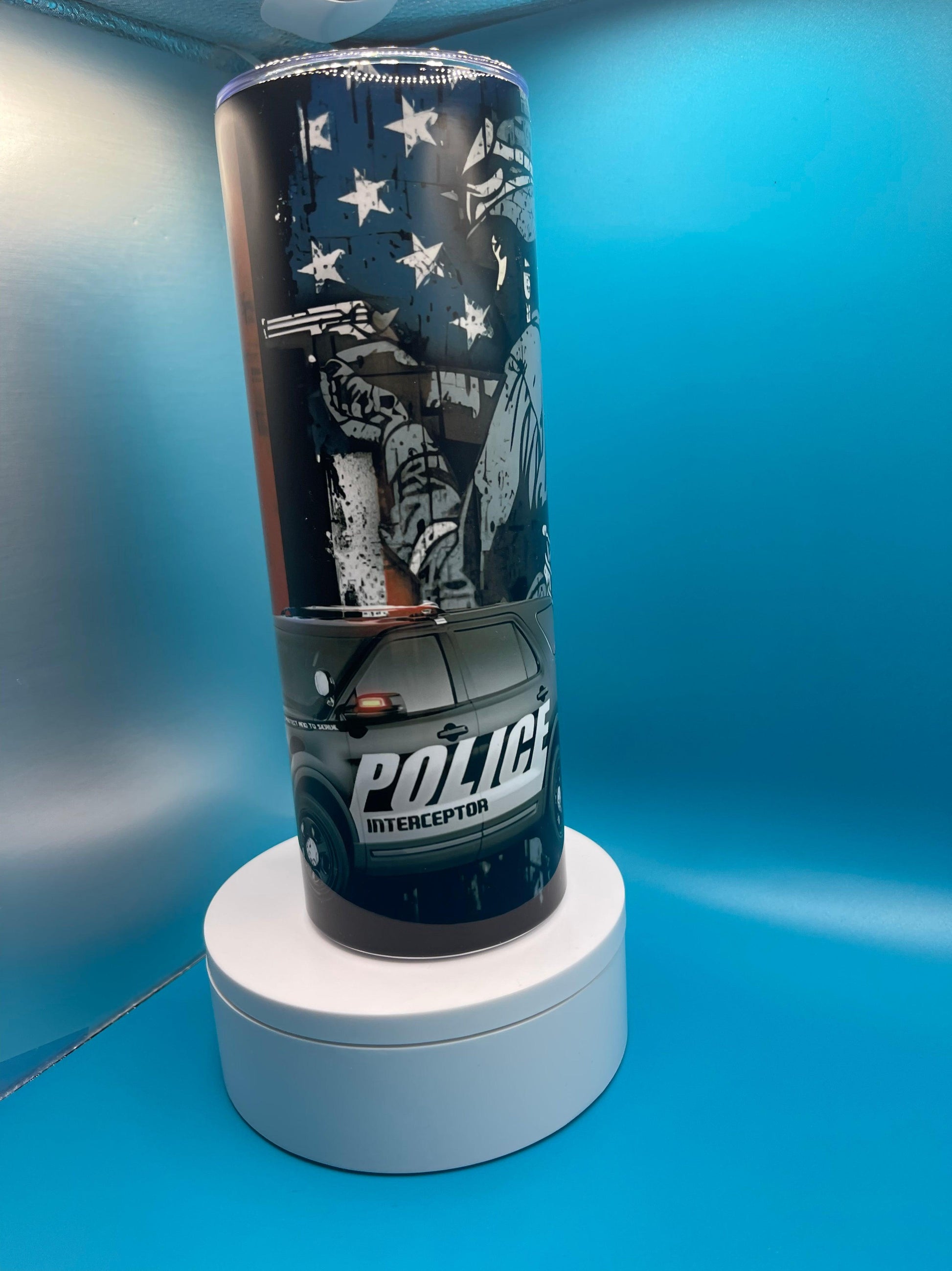 Police- 20oz Tumbler - K&W CUSTOM CREATIONS