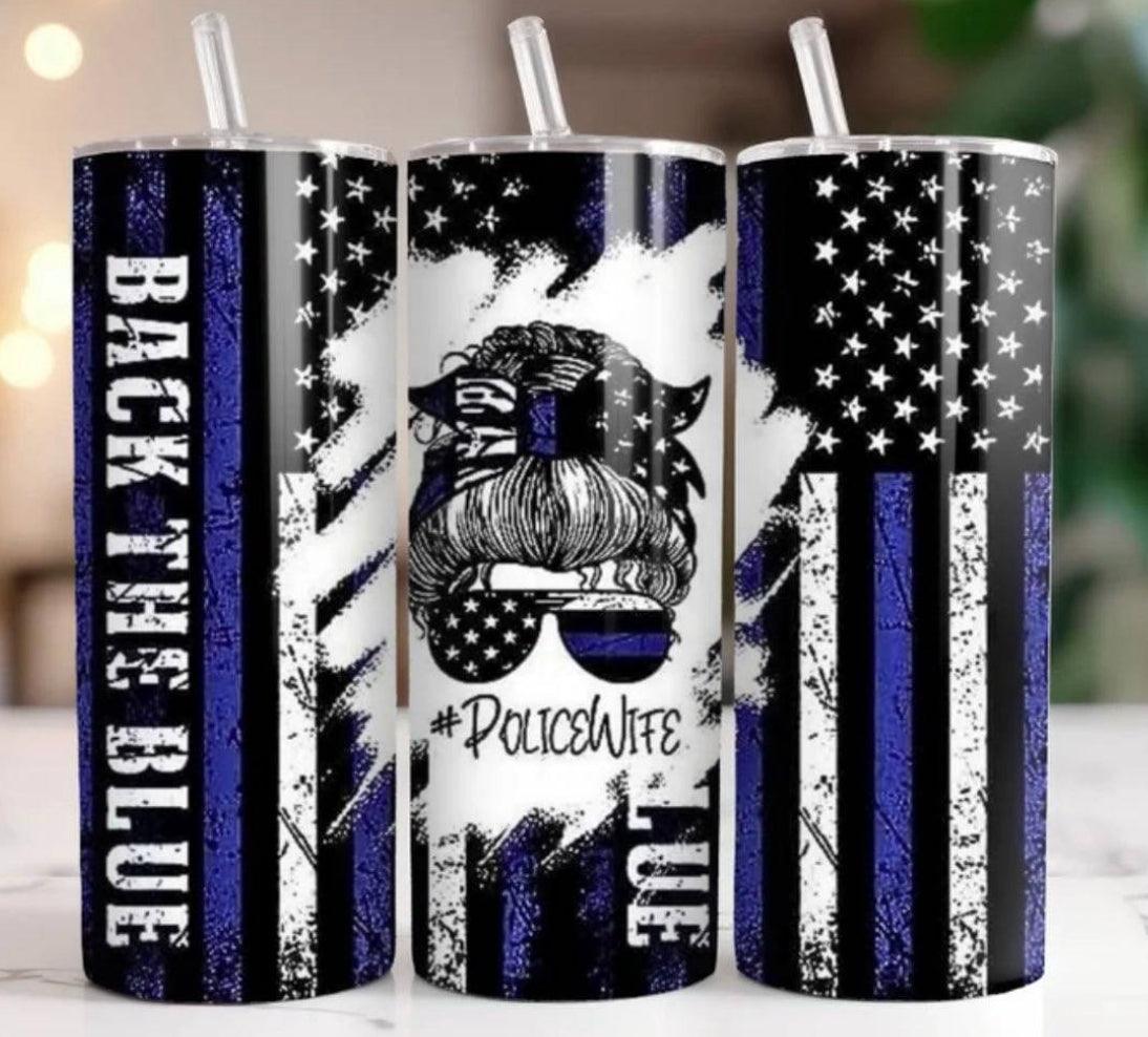 Police wife Sublimation Print - K&W CUSTOM CREATIONS