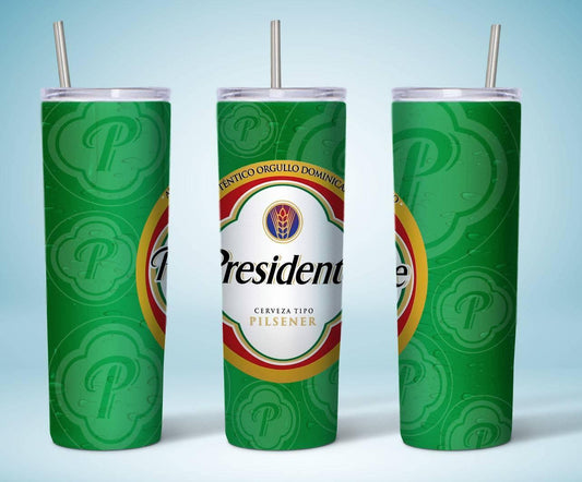 Presidente 20oz Insulated Stainless Steel Tumbler Keeps Hot And Cold Drinks Outdoor Adventure Essential - KW CUSTOM CREATIONS